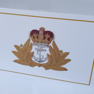 Officer Cap Badge Notelet Cards